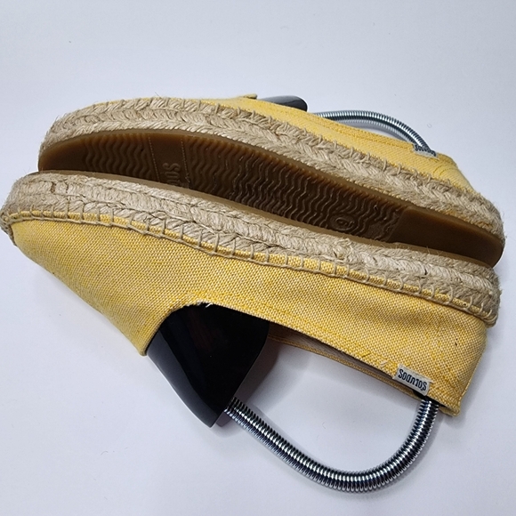 Women's Soludos Original Dali Flat Canvas Espadrille Slip-On Size 9 Yellow - Picture 5 of 12